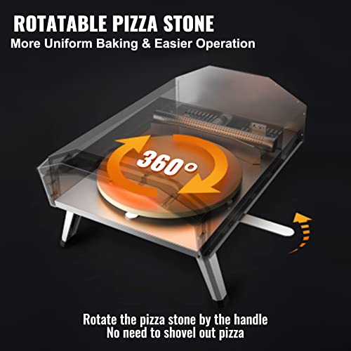 VEVOR 16-Inch Gas Outdoor Pizza Oven