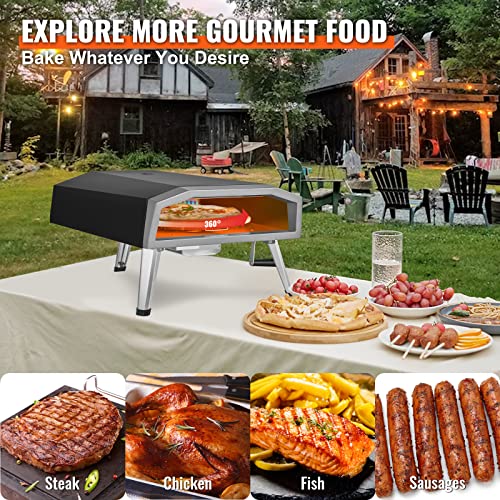 VEVOR 16-Inch Gas Outdoor Pizza Oven