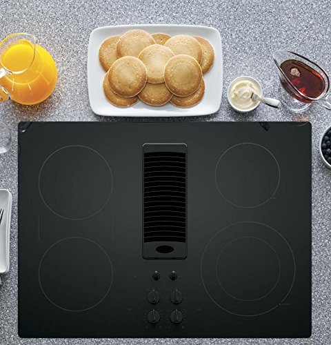 GE Profile Series Electric Cooktop, 30", Black