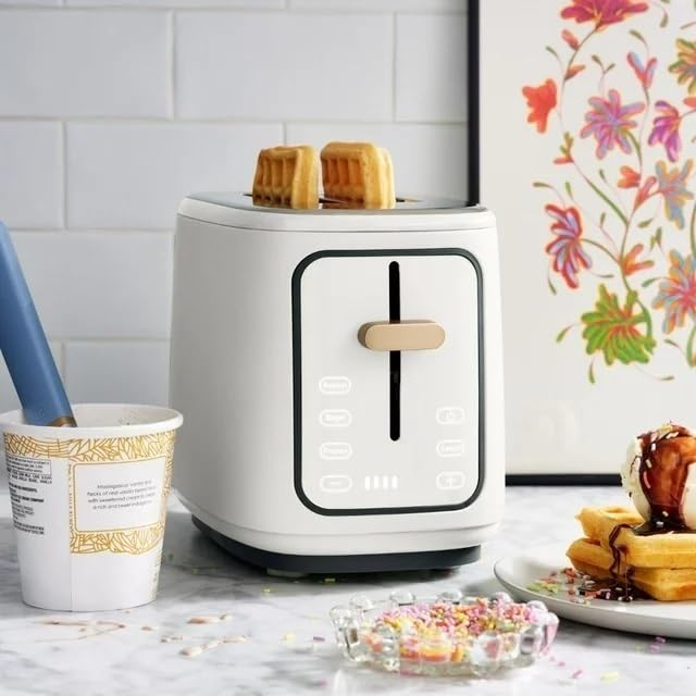 Drew Barrymore Touch-Activated 2-Slice Toaster - White