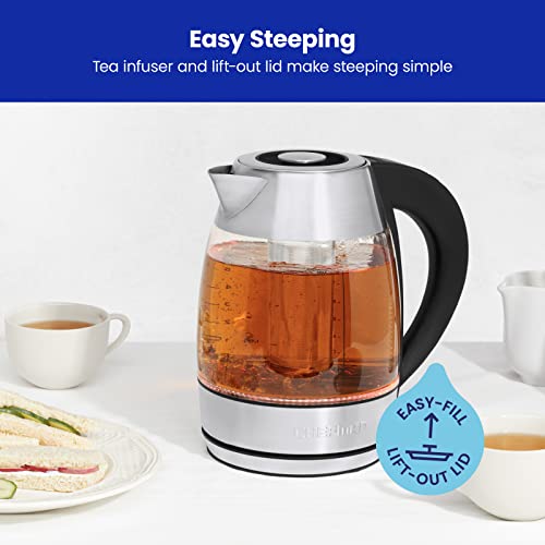 Chefman 1.8L Digital Glass Electric Kettle