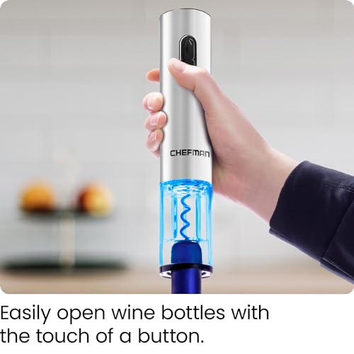 Chefman Automatic Electric Wine Opener with Foil Cutter