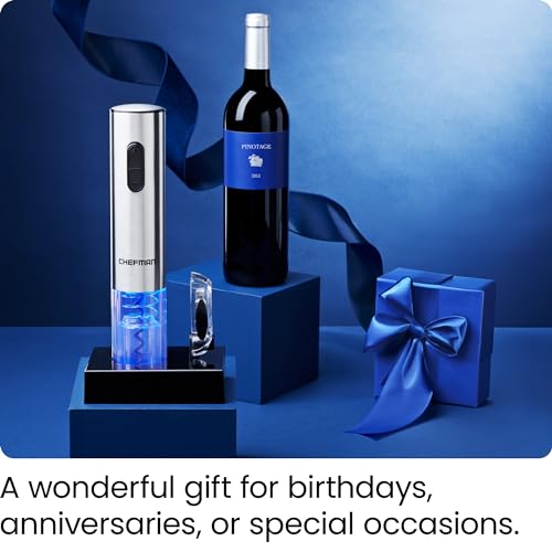 Chefman Automatic Electric Wine Opener with Foil Cutter