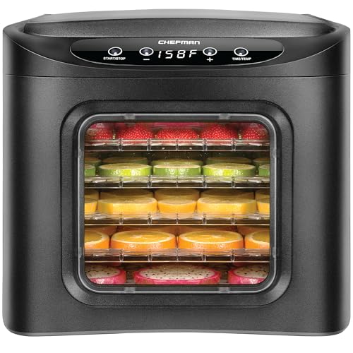 Chefman Touch Screen Food Dehydrator with 6 Trays