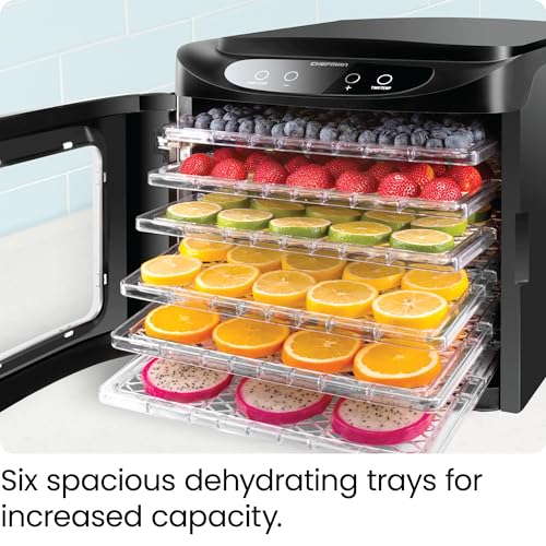 Chefman Touch Screen Food Dehydrator with 6 Trays