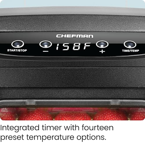 Chefman Touch Screen Food Dehydrator with 6 Trays