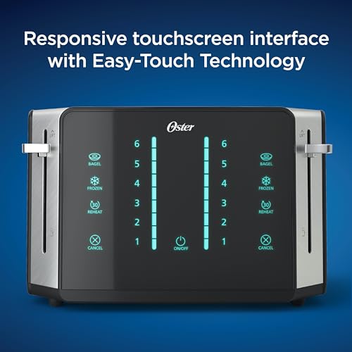 Oster Stainless Steel 4-Slice Touch Screen Toaster