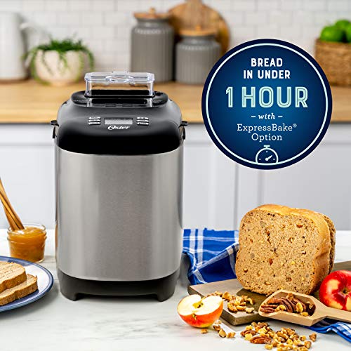 Oster ExpressBake 2-Pound Bread Maker, Grey