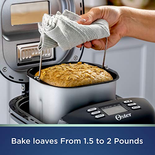 Oster ExpressBake 2-Pound Bread Maker, Grey