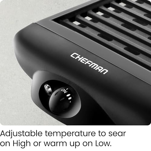 Chefman Smokeless Indoor Grill with Adjustable Temperature