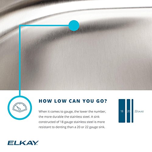 Elkay Lustertone Classic Single Bowl Stainless Steel Sink