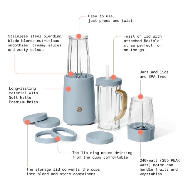 Drew Barrymore 5-Speed 1000W Electric Juice Extractor