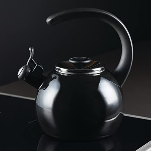 Circulon Black Whistling Teakettle with Flip-Up Spout