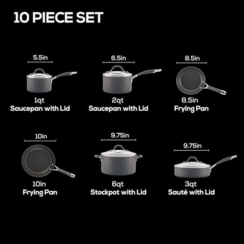 Circulon Radiance 10-Piece Nonstick Cookware Set