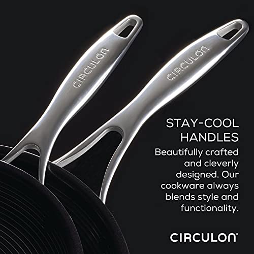 Circulon Clad Nonstick Frying Pan Set, Silver