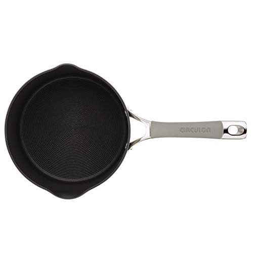 Circulon 3-Qt Hard Anodized Saucepan with Pour Spouts