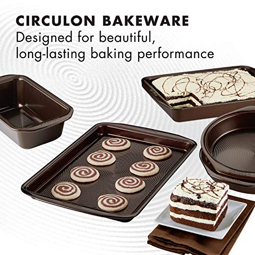 Circulon 5-Piece Nonstick Bakeware Set in Brown