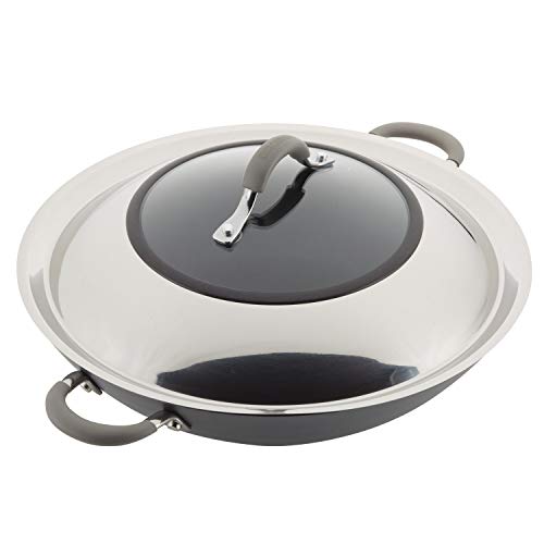 Circulon 14-Inch Hard Anodized Aluminum Wok