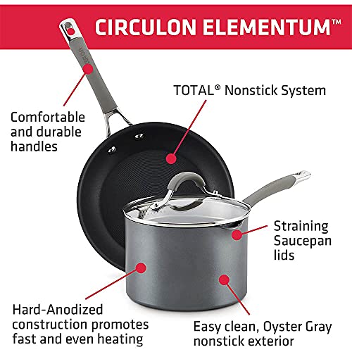 Circulon Elementum 10-Piece Nonstick Cookware Set