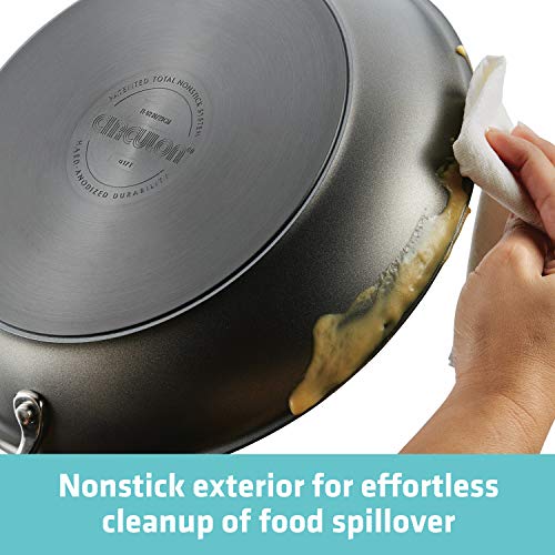 Circulon 14-Inch Hard Anodized Aluminum Wok