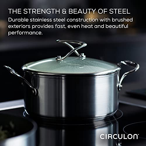 Circulon Stainless Steel Cookware Set with Nonstick Tech
