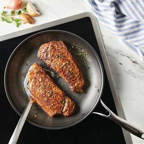 Circulon Clad 12.5-Inch Stainless Steel Frying Pan