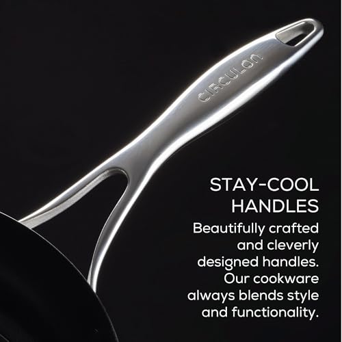Circulon Clad 12.5-Inch Stainless Steel Frying Pan