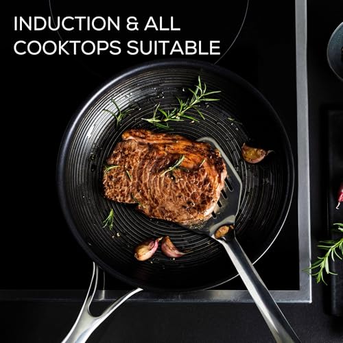 Circulon Clad 12.5-Inch Stainless Steel Frying Pan