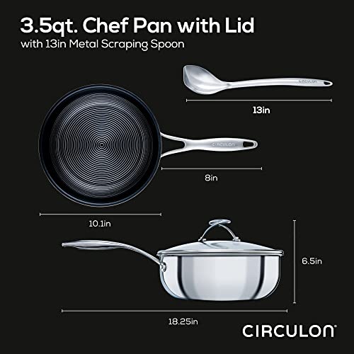 Circulon Clad Stainless Steel Chef Pan Set