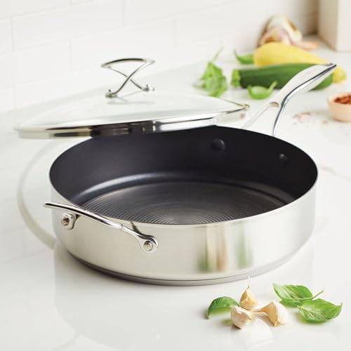 Circulon 5 Quart Stainless Steel Sauté Pan with Lid