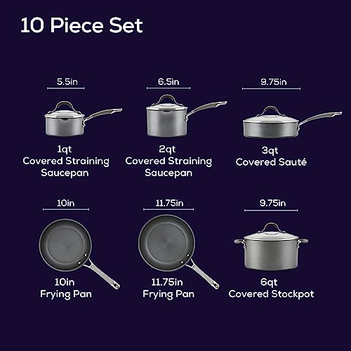 Circulon Elementum 10-Piece Nonstick Cookware Set