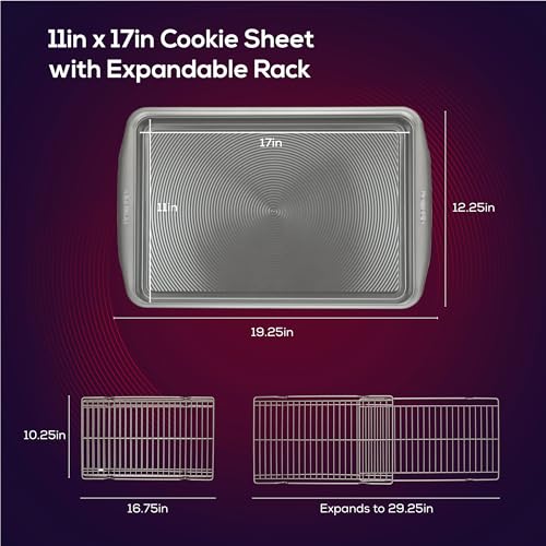 Circulon Gray Baking Sheet and Cooling Rack Set