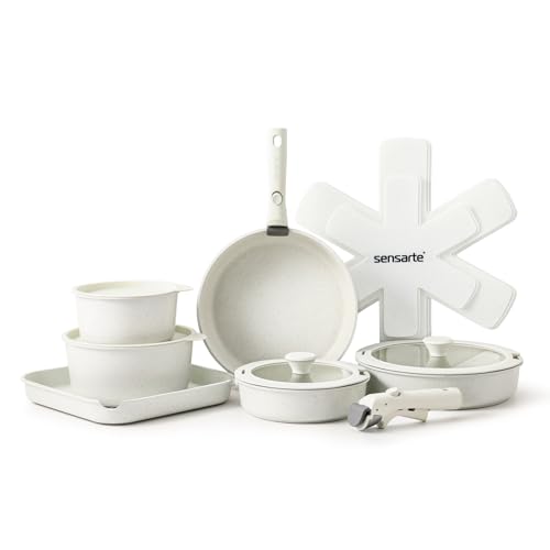 SENSARTE Nonstick 17-Piece Induction Cookware Set
