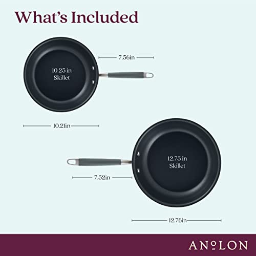 Anolon Advanced Nonstick Skillets 2-Piece Set
