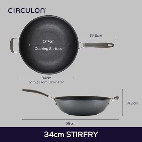 32cm Circulon Scratch Defense Non-Stick Induction Wok