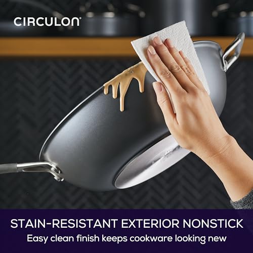 32cm Circulon Scratch Defense Non-Stick Induction Wok