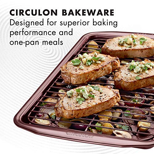 Circulon Nonstick Bakeware Set with Cooling Rack