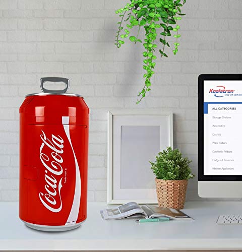 Coca-Cola Portable Mini Fridge, 8 Can Capacity