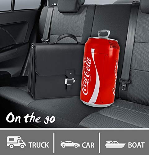 Coca-Cola Portable Mini Fridge, 8 Can Capacity