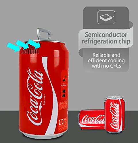 Coca-Cola Portable Mini Fridge, 8 Can Capacity