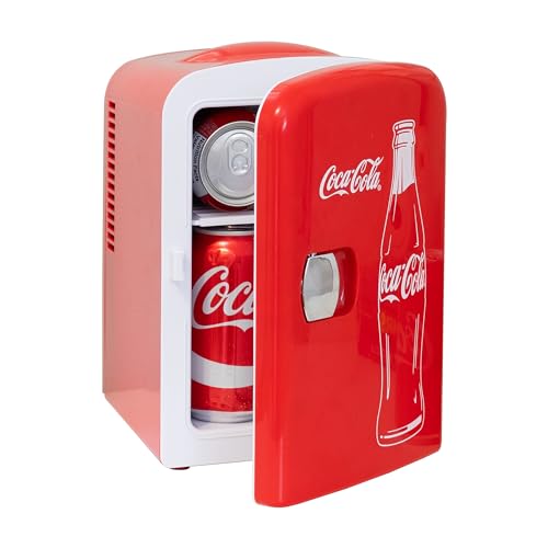 Coca-Cola Mini Fridge 4L Portable Cooler Red