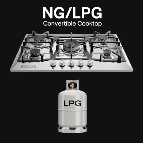 Empava Stainless Steel Gas Cooktop with 5 Burners