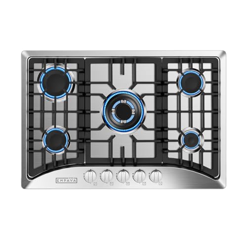 Empava 30" Stainless Steel Gas Cooktop with 5 Burners