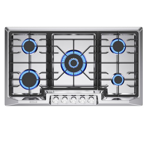 Empava 36" Gas Stove Cooktop with 5 Burner