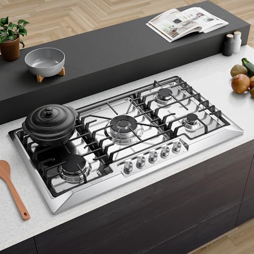 Empava 36" Gas Stove Cooktop with 5 Burner