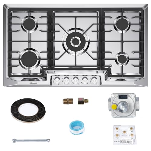 Empava 36" Gas Stove Cooktop with 5 Burner