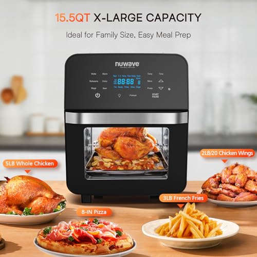 Nuwave Brio 15.5Qt 10-IN-1 Air Fryer Oven