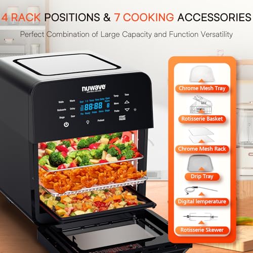 Nuwave Brio 15.5Qt 10-IN-1 Air Fryer Oven