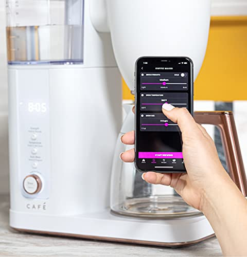 Café 10-Cup WiFi Drip Coffee Maker - Matte White