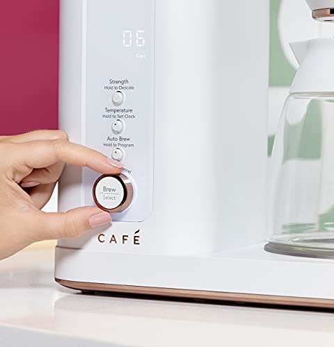 Café 10-Cup WiFi Drip Coffee Maker - Matte White